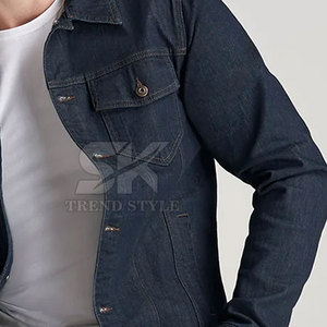 Veste en jean pour homme, prix bas, haute qualité, logo personnalisé imprimé, grande taille, respirante, veste d'hiver personnalisée pour homme - Product Image 6
