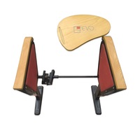 Accessoires modernes Chaise auditorium avec structure en métal noir et pieds en acier Mobilier du fabricant pour tables avec bureau