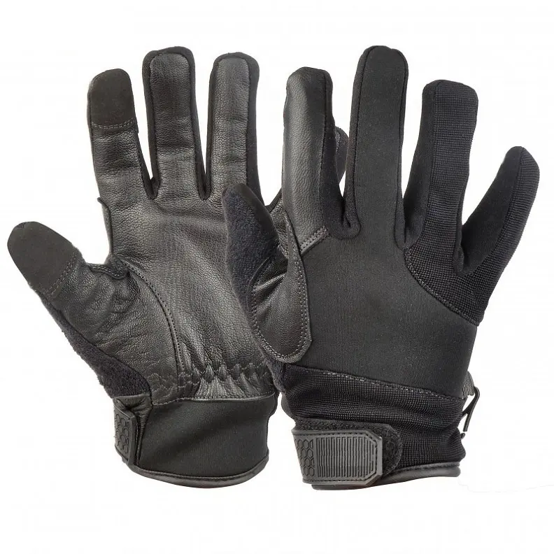 Safety Duty Gloves Leather Palm Cut Resistant Spectra Liner For all around cut slash protection Hand Protective Tactical gloves