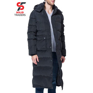 Manteau décontracté réversible pour homme Solid International, écologique, 70 % duvet, avec capuche, doublure en coton, respirant et séchage rapide - Product Image 1