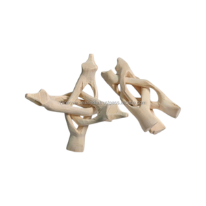 Support d'encens trépied Cobra en bois de peuplier naturel de 4 pouces, écologique, durable, design artisanal pour encens indien - Product Image 5