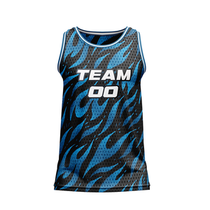 Maillot de basket-ball en mesh respirant de haute qualité, personnalisable OEM, sublimation de haute qualité pour les sports d'été, votre design et vos numéros. - Product Image 1
