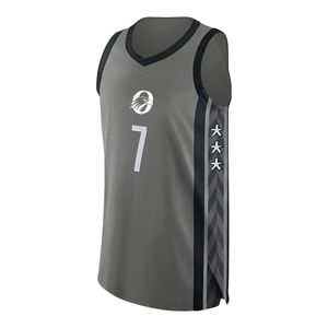 Maillot de basket-ball gris et noir pour hommes, sans manches, léger, respirant, pour matchs et compétitions - Product Image 1