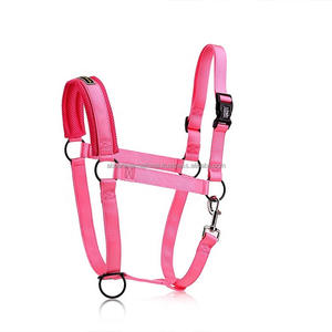 High Quality Horse <b>Nylon</b> Halter with Soft Mesh Padding and Iron <b>Hook</b> Plastic <b>Hook</b> Adjustable - Product Image 5
