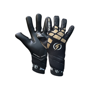 <b>Silver</b> Sea Sports Premium 2026 German Latex Unisex Goalkeeper <b>Gloves</b> Hybrid Flat Finger Soccer Goalkeeper <b>Gloves</b> - Product Image 1