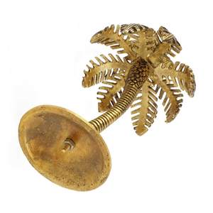 Porte-bougie en métal plaqué or en forme de palmier (Khajur), support de bougie décoratif de luxe pour la maison, l'hôtel, la table à manger, les cadeaux - Product Image 5