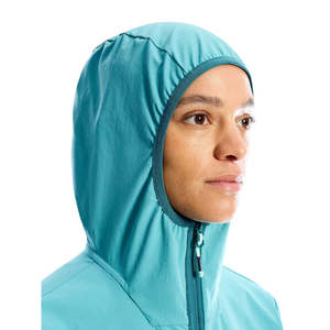 Women's Full <b>Zip</b> <b>Hooded</b> Windbreaker Jacket with Two Pockets Lightweight Outdoor Wear - Product Image 4