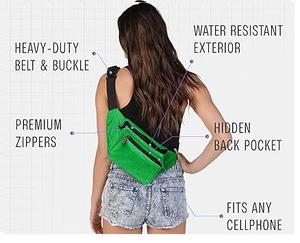 RABUSH SPORTS RS-FB-16 Riñonera Deportiva de Gran Capacidad 50-70L, de Cuero Genuino, Resistente al Agua, con Cierre de Cremallera, para Hombre - Product Image 2