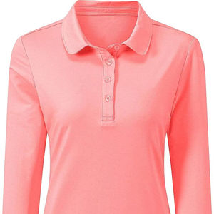 Polo de Manga Larga para Hombre, Color Sólido, Tejido de Punto, Corte Casual, Largo Regular, Cuello Azul Claro, Botones - Product Image 3