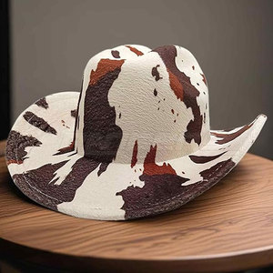 Leather Cowboy <b>Hat</b> Premium Quality Handmade Leather Smooth Finish Stylish <b>Western</b> Look For Daily Wear - Product Image 4