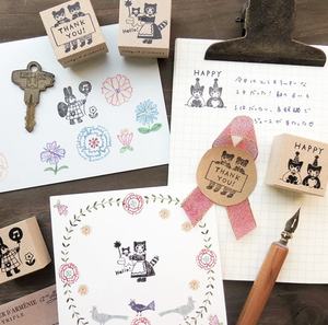 Sello de Goma de Madera con Diseño de Animalito Japonés, Aiko Fukawa, para Manualidades, Álbumes de Recortes y Diarios - Product Image 6