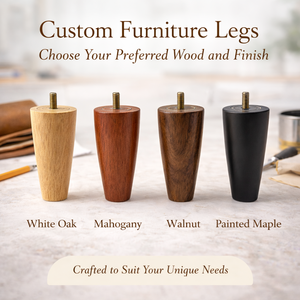 Solid Wood Furniture Legs <b>Small</b> Sofa Cabinet <b>Table</b> Feet Natural Wood Durable Replacement Parts - Product Image 3