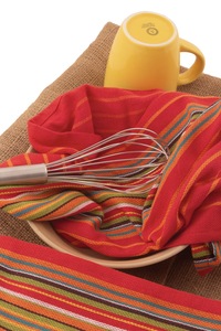 Serviettes de cuisine en coton abstraites, rectangulaires, tissées, multicolores, lavables en machine, hypoallergéniques, séchage rapide, ensemble - Product Image 5