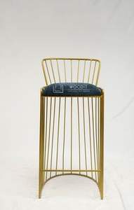 Nuevo Taburete de Bar 2026 al por Mayor, 100% Hierro Sólido, Patas y Respaldo Tapizados en Tela, Silla Alta Ligera de Diseño Moderno - Product Image 3