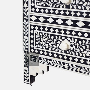ILAHI's Bone Inlay <b>Drawer</b> Modern Design Agate Detailing <b>Storage</b> Portable Home Furniture - Product Image 3