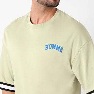 Ensemble short et t-shirt décontracté pour homme été, 100% coton, impression personnalisée, coupe classique, séchage rapide, respirant, couleur/logo personnalisable - Product Image 4