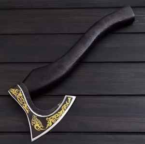 Hache à barbe artisanale haut de gamme en acier à haute teneur en carbone, hache large, hache tomahawk, haches de futaillage, hache médiévale pour intérieur et extérieur - Product Image 1