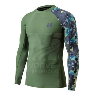 Nouveaux rashguards de fitness à séchage rapide, manches longues, coupe ajustée, en vente - Product Image 3