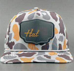Casquette OEM Camo Snapback Logo personnalisé Casquette ajustable pour le sport et le streetwear Fournisseur vietnamien à bas quantité minimale de commande - Product Image 3