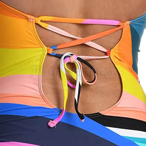 Traje de baño cómodo multicolor para mujer Traje de baño sostenible Traje de baño sin costuras - Product Image 6
