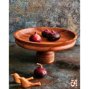 Bol de service en bois artisanal pour la salle à manger quotidienne - Product Image 3