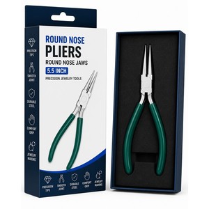 <b>Round</b> <b>Nose</b> Jaws <b>Pliers</b> Precision Jewelry Making Tool ZetomedPro - Product Image 5