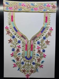 Patchs à coudre élégants en organza et dentelle à col rond, broderie de sequins, pour vêtements de fantaisie, textiles de maison et vêtements pour femmes - Product Image 5