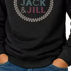 Sudadera Negra con Gráfico de Corazón Brillante para Niñas, Sudadera Informal de Manga Larga, Prenda Cómoda para el Día a Día - Product Image 5