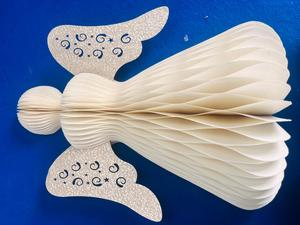 Handmade <b>Paper</b> <b>Honeycomb</b> Christmas Hanging <b>Decoration</b> Custom Size Shape Eco Friendly Party Decor - Product Image 3