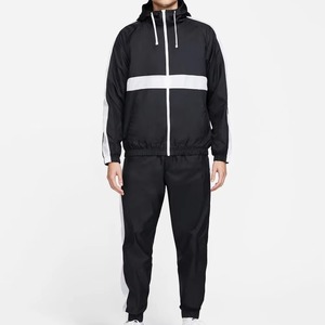 Custom Plain Street wear Nylon Tracksuit Mens High Quality 2-Piece <b>Set</b> Lightweight Baggy Oversized Crop Windbreaker tracksuit - Product Image 1