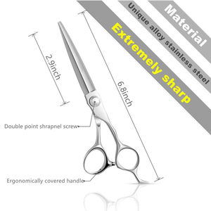 Ciseaux de coiffure professionnels en acier inoxydable 440C, lame tranchante, pour droitiers, manche moyen, outil de coupe de cheveux pour salon - Product Image 4