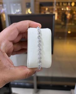 <b>Infinity</b> Moissanite <b>Bracelet</b> 925 Sterling Silver VVS1 D Color Luxury Tennis <b>Bracelet</b> for Her and Him Elegant Fine Jewelry Gift - Product Image 4