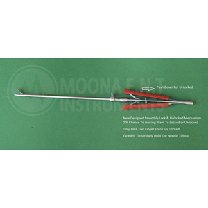 Porte-aiguille pour chirurgie cardiaque mini-invasive, instrument chirurgical droit avec nouveau mécanisme de verrouillage - Product Image 2