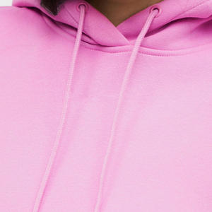 Sudadera con Capucha Rosa Personalizada al por Mayor para Mujer, Sudadera Casual de Forro Polar con Manga Larga y Bolsillo Canguro, Top con Capucha para Invierno, Ropa de Moda - Product Image 4