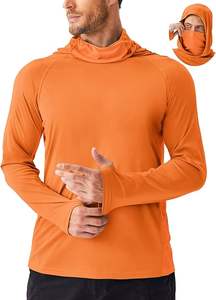 เสื้อฮู้ดตกปลาแบบยุทธวิธี UPF50+ ผ้าแห้งเร็ว ยืดหยุ่นได้ ผลิตจากผ้าสแปนเด็กซ์/โพลีเอสเตอร์ พิมพ์ลายด้วยเทคนิคการถ่ายเทความร้อน สำหรับทุกเพศ - Product Image 5