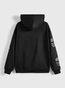Sweat-shirts à fermeture éclair personnalisés avec strass, 100% coton, haute qualité, vêtements de sport d'hiver pour hommes, service OEM Pakistan - Product Image 3