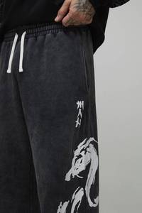 Jogging personnalisés pour hommes imprimés DTF, mélange de coton, pantalons de survêtement de qualité supérieure, tissu respirant et doux, fabrication OEM et ODM - Product Image 4