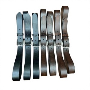 Vente chaude Logo personnalisé Ceinture en cuir de vachette en noir marron motif solide Style décontracté avec une qualité durable - Product Image 3