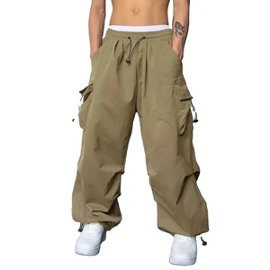 100% Organic Cotton <b>Men</b> <b>Trousers</b> High Quality <b>Lightweight</b> Summer <b>Men's</b> Pants Multi-Pocket Casual Cargo Jogger - Product Image 3