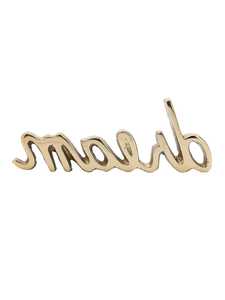 L 15.88 x W 1.91 x H 6.35 cm Gold Plated Wall Art Sculpture Handmade Contemporary Design Single Piece Living Room Decor - Product Image 4