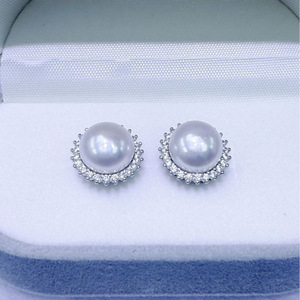 ต่างหูมุกน้ำจืดขนาดใหญ่ 9-10 มม. จากทะเลสาบภูเขาจูจี้ เงินแท้ 925 ดีไซน์เรียบง่าย ทันสมัย หรูหราเบาๆ - Product Image 4