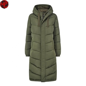 Manteau long en duvet pour femme, veste matelassée à capuche, imperméable, vêtements d'extérieur d'hiver, logo personnalisé, veste longue matelassée d'hiver pour femme - Product Image 2