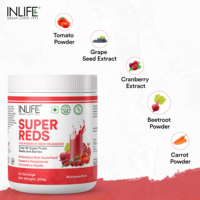 Super Reds Bubuk Minuman Buah & Sayuran Campuran Bit dan Berry Berbasis Tumbuhan 200gr Bersertifikat FSSI Rasa Alami Minuman Harian