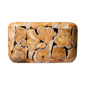 Mesa de Centro de Madera Rústica Hecha a Mano de Lujo ARTERRA, Diseño de Raíz de Teca Natural, Mueble Moderno para Sala de Estar, No Plegable - Product Image 2