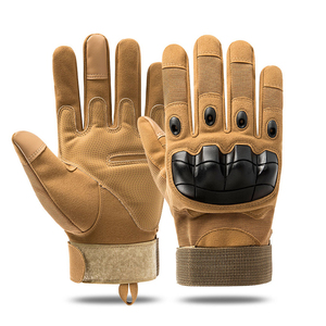 Waterproof Breathable Leather Motorbike Gloves with Touch Screen Full Finger Design for Outdoor Sports - Product Image 3