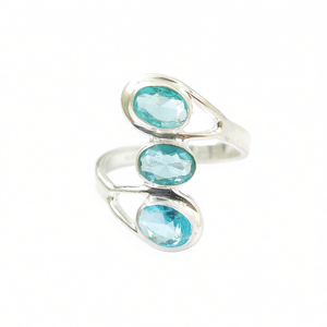 Blue Quartz <b>Crystal</b> <b>Ring</b> 4.8 Grams Weight - Product Image 2