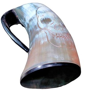 Chope à boire en corne de Viking 16 oz, artisanat écologique FAIZA CRAFT, meilleur prix, design unique, poli, livraison mondiale - Product Image 6