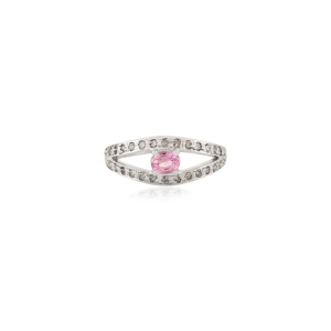 Anillo Solitario Minimalista de Plata Pura 925 con Diseño de Espiga Dividida para Mujer, Joyería Fina para Uso Diario y Accesorios para Fiestas - Product Image 1