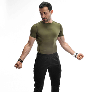 Mens <b>Compression</b> T <b>Shirt</b> <b>Custom</b> Logo Training Apparel OEM <b>Compression</b> <b>Shirt</b> For Men Breathable Athletic Wear Supplier - Product Image 3