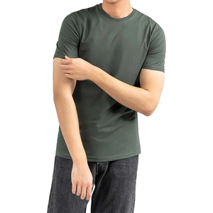 Suministro directo de fábrica, camiseta de manga corta para hombre, cuello redondo, para adultos. - Product Image 1